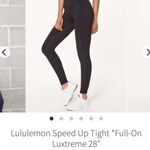 Lulu lemon speed up leggings